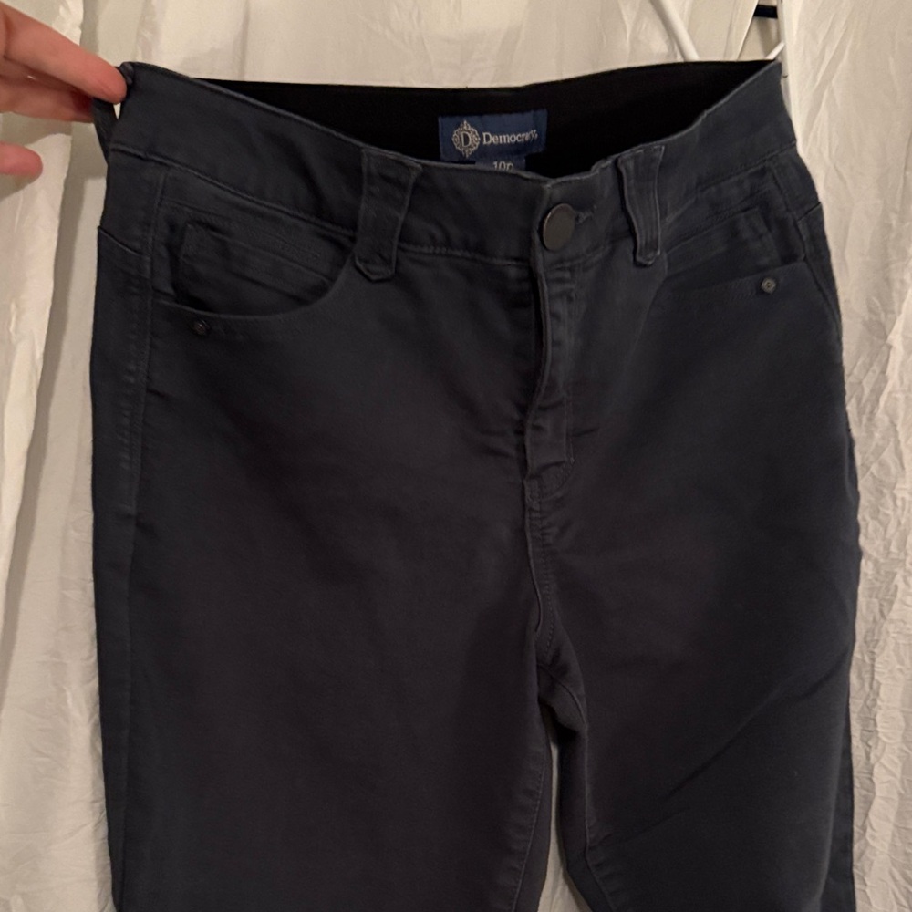 Democracy Navy Blue Slim Pants